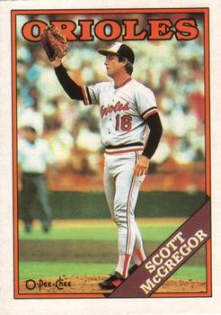 1988 O-Pee-Chee Baseball Cards 254     Scott McGregor